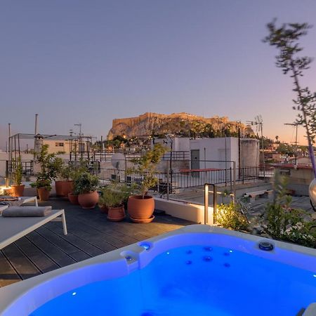 Meno Suite With Private Terrace - Jaccuzzi, Acropolis View Atenas Exterior foto